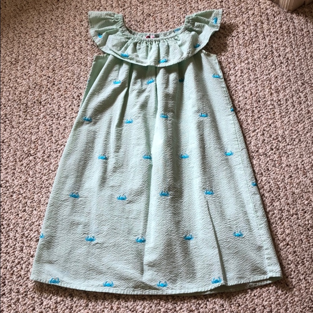 Excellent condition green seer sucker dress